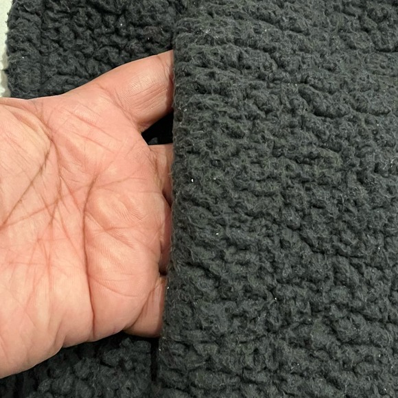 AERIE SHERPA WOMEN 2XL 1/4 ZIP FLEECE PULLOVER MOCK NECK BLACK SWEATER - Picture 3 of 12